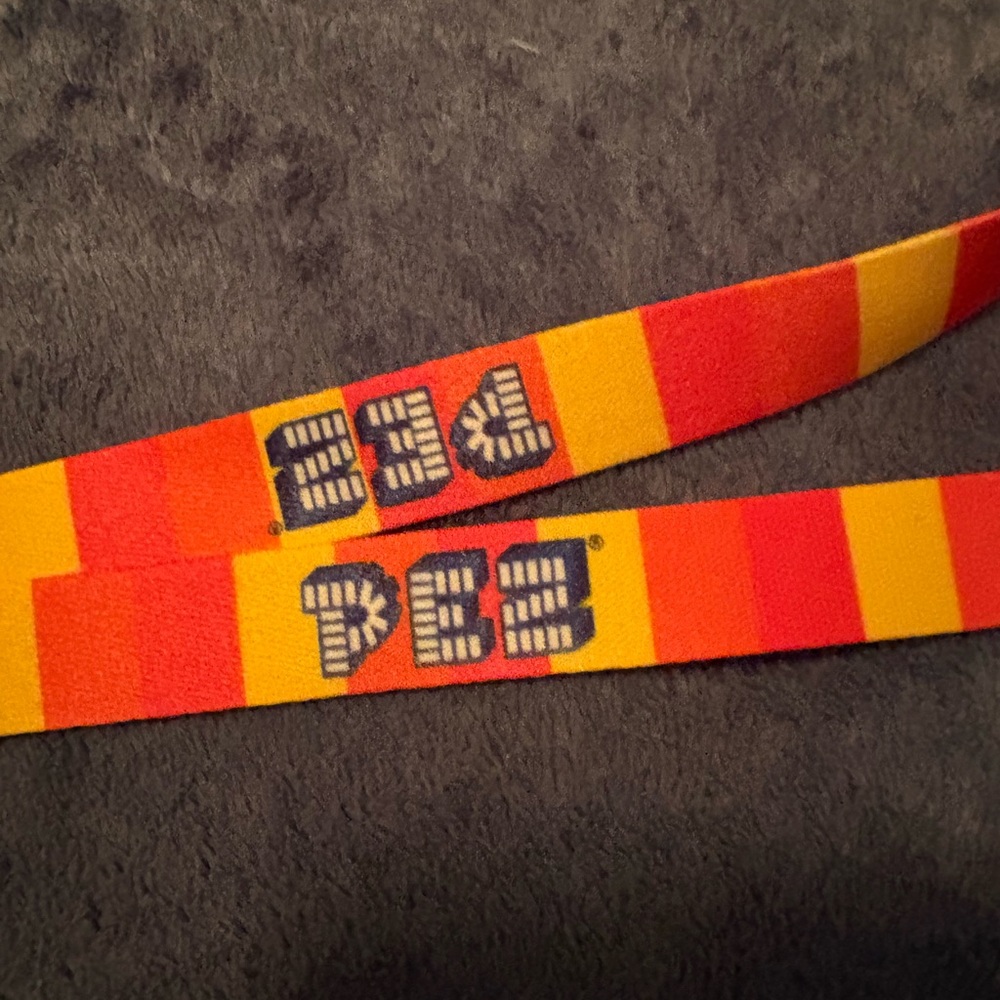 Vibrant PEZ Striped Lanyard
